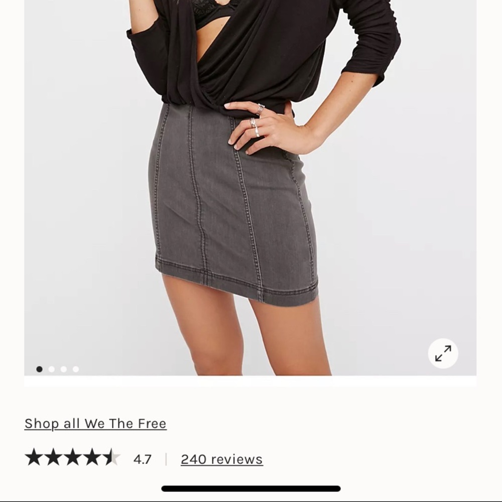 Free People Modern Femme Denim Mini